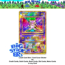 Pokemonstar Credit Card Skin Cover SMART Sticker Decal Ancient Mew Card Decal