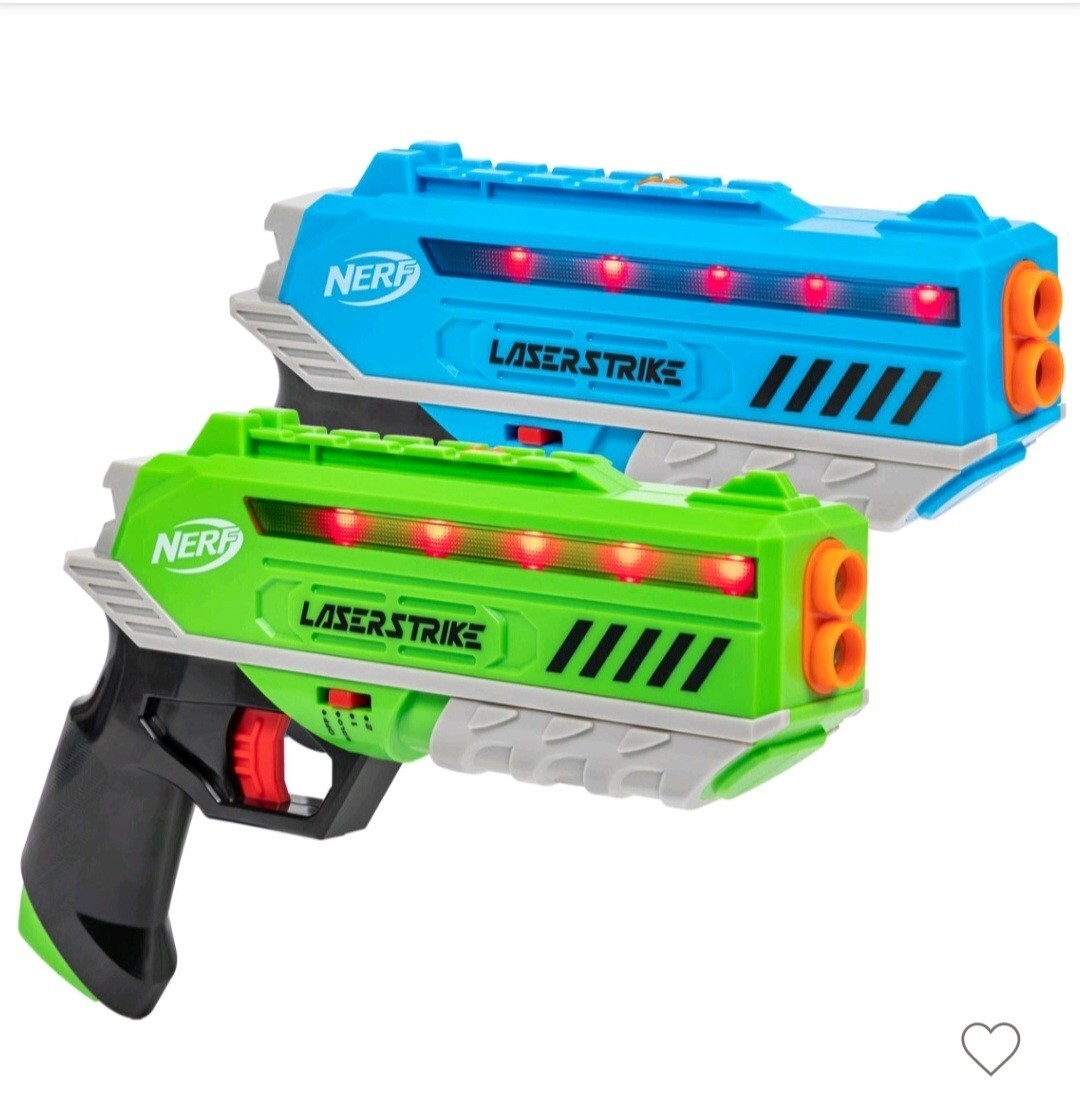 Nerf Laser Strike 2 Pack Shoots Up To 300 ft. Brand New! | eBay