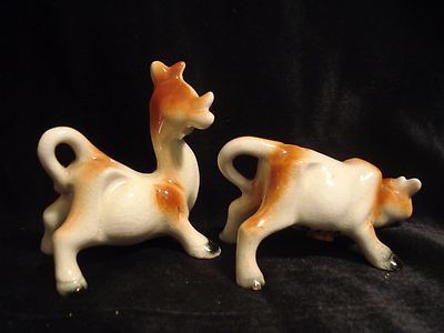 Vintage.Ceramic Cows..Salt & Pepper Shakers.A Quality