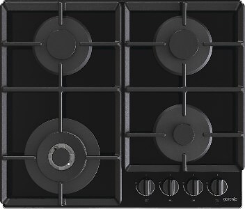3838782467264 Gorenje GTW641EB Kochfeld Schwarz Integriert 60 cm Gaskochfeld 4 Z