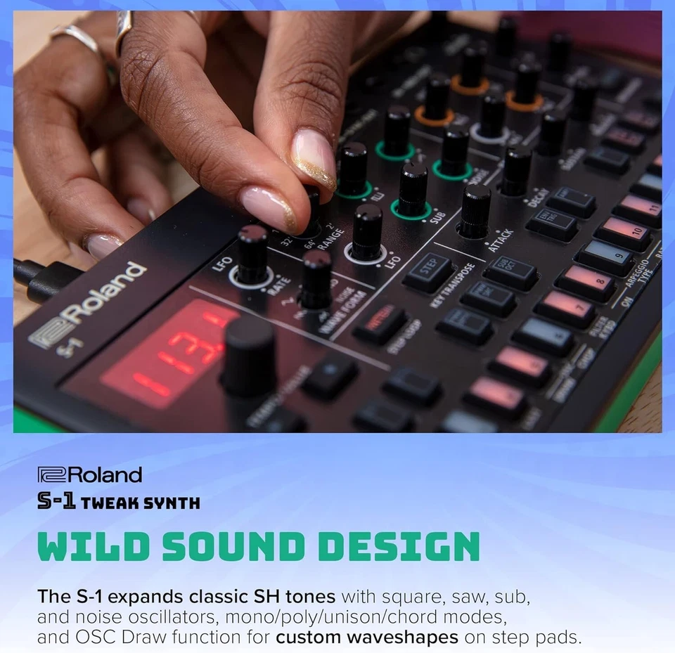 Roland S-1 Tweak Synth 305g Compact Polyphonic Sound Module Synthesizer New - Image 4 of 4