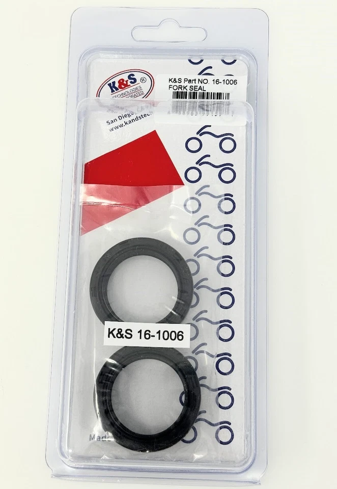 Par de sellos de aceite de horquilla K&S Technologies 16-1006 30 mm x 40,5 mm x 10,5 mm Foto 3 de 3