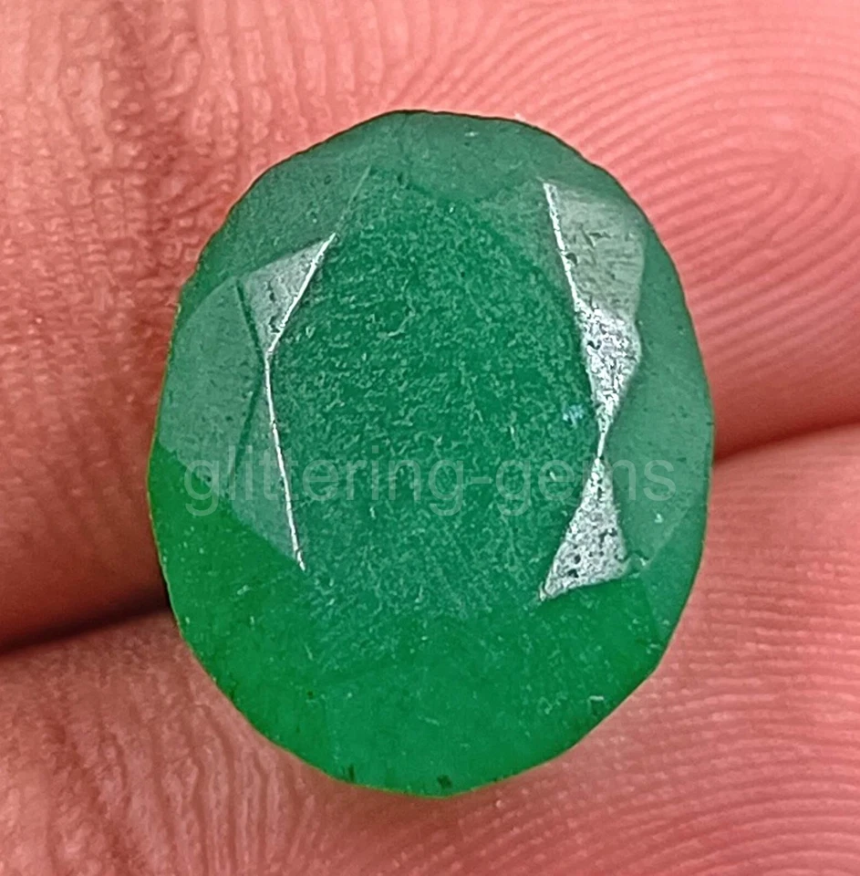 Lab-Created Green Emerald 8.90 Ct IGL Certified Oval Cut Loose Gemstone 5JSD - Image 2 of 4