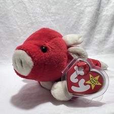 Ty Beanie Baby SNORT The Bull 1995 Vintage Ty Stuffed Animal Plush Toy