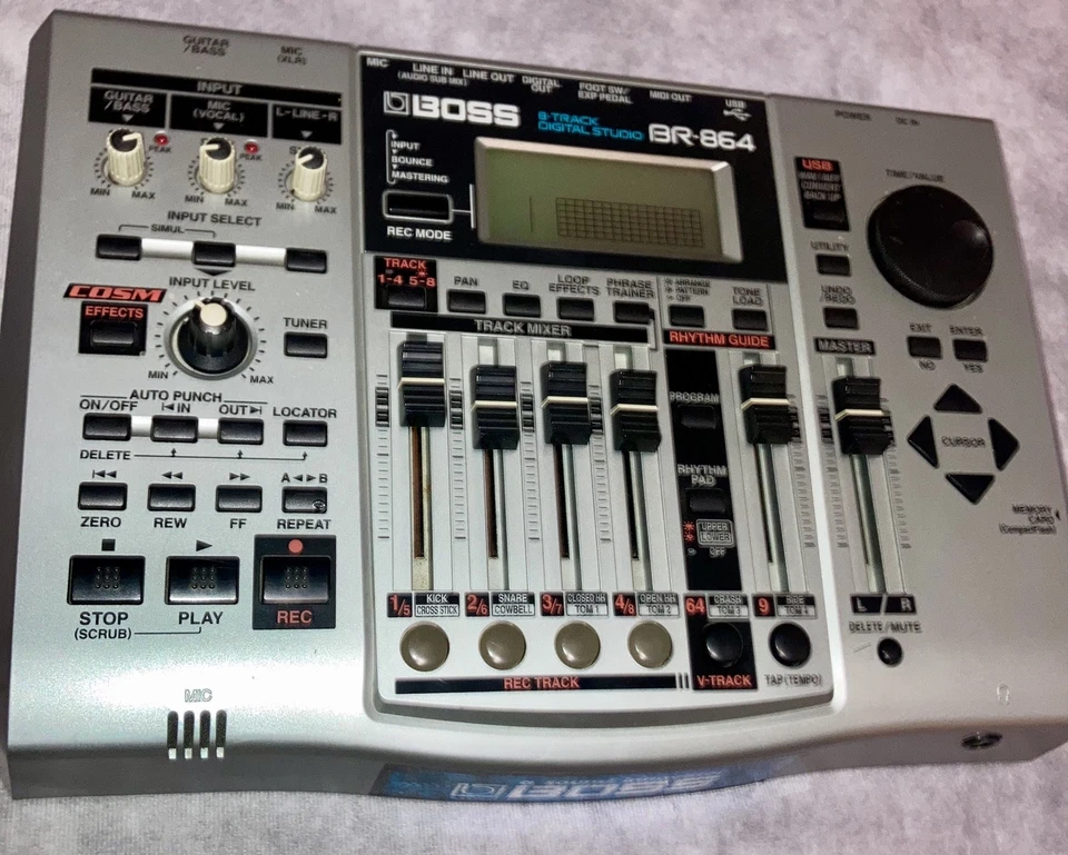 Boss BR-864 8-Track Digital Studio Recorder AC Adapter 512mb Card Manual Working - Image 4 of 4