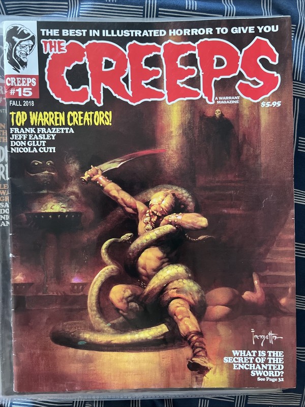 The Creeps #15, Fall 2018 (Frank Frazetta, Horror Warren Inspired) Sleeved