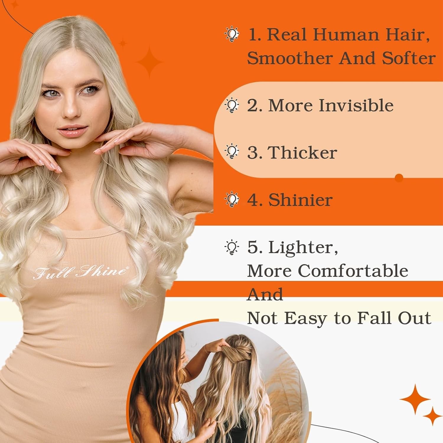 Tape in Brazilian Human Hair Blonde Tape Hair Extensions 14Inch Skin Weft Hair E