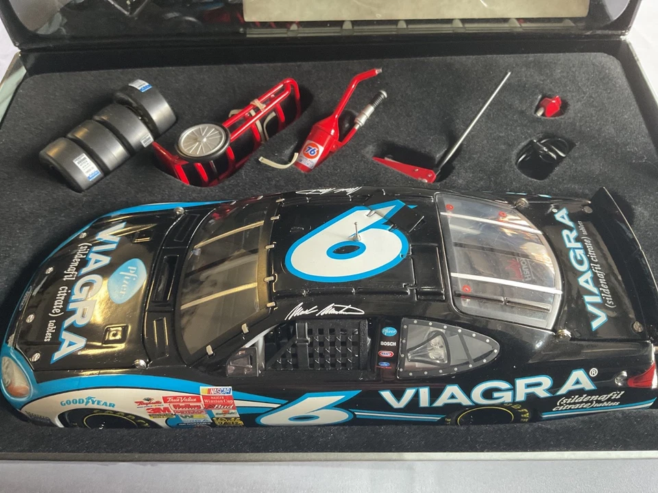2003 Team Caliber First Choice #6 Mark Martin VIAGRA 1/24 - Image 2 of 2