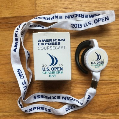 2015 US Open Chambers Bay Coursecast Headset Earphone Broadcast Golf