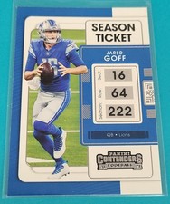 2021 Panini Contenders #31 Jared Goff Detroit Lions FOOTBALL Card 4D