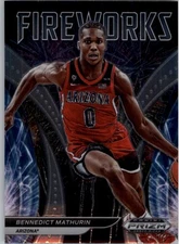 2022-23 Panini Prizm Draft Picks Fireworks #8 Bennedict Mathurin - BSK