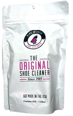 Pink Miracle Shoe Cleaner Kit with Brush-4OZ Fabric Cleaner