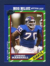 Leonard Marshall: 2005 Topps Football All-Time Fan Favorites #59 