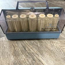 Clairol Kindness 20 Instant Hair Setter Hot Rollers Curlers W/ Clips 1968 TESTED