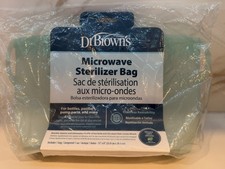 Dr Brown's 100% Silicone Reusable Microwave Steam Sterilizer Bag for Baby Bottle
