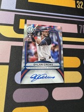 2025 Topps Tribute Dylan Crews Rookie On-Card AUTO Blue /150 RC