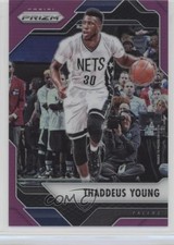 2016-17 Panini Prizm Purple Prizm 54/75 Thaddeus Young #185 4v2