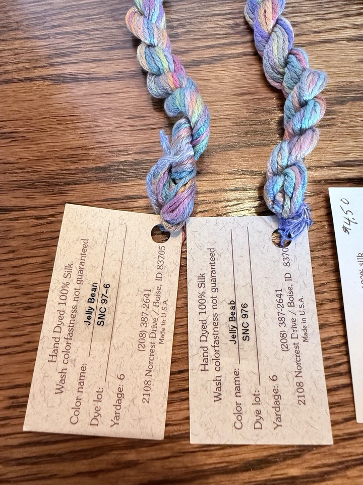 The Thread Gatherer-Silk 'n Colors Floss- Lot of 5 Skeins Hand Dyed 100% Silk - Image 4 of 4