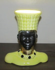 MCM BLACKAMOOR NUBIAN QUEEN TV LAMP TABLE LAMP CERAMIC LIGHT RARE 1950's — photo 1