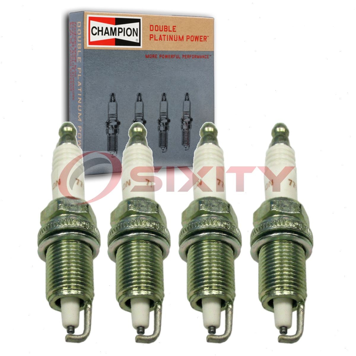 4 pc Champion Double Platinum 7712 Spark Plugs for QC12PEP 41-807 3271 rr