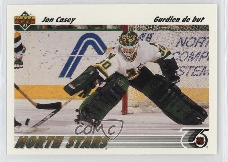 1991-92 Upper Deck French Jon Casey #205 0i7l