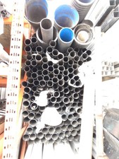 CLEARANCE - Black Round Gutter Downpipe PVC Fittings Pipe - Single Postage Cost