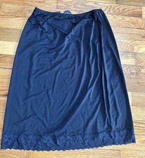 New Jones New York Womans Slip Skirt Black Size Small Solid Microfiber 23  