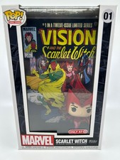 Funko POP! Fundas famosas portadas de cómic Bruja Escarlata #1 exclusivo de objetivo DAÑADO