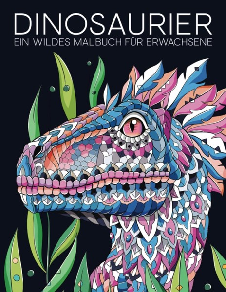 Malbuch Dinosaurier, Kreativ, 50 Seiten, Kinder, Zeichnen, Basteln-image
