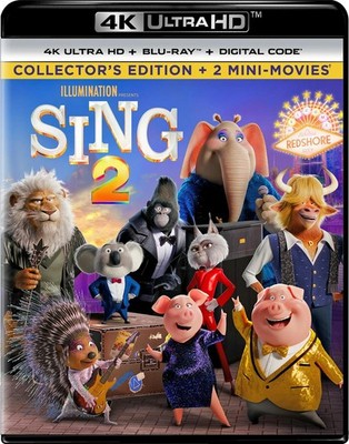 Sing 2 4K UHD Blu-ray Matthew McConaughey NEW
