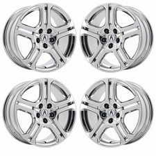 18 Acura Rl Pvd Bright Chrome Wheels-c Rims Factory Oem 71747 Exchange 2005-...