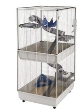 Ferplast Ferret Cage 2 Level Pet Cage for Small Animals