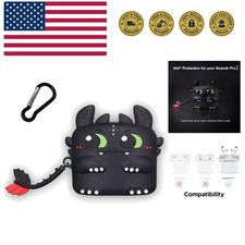 Silicone Protective Case Compatible with Airpods: 3D Cartoon Cute Creative Ap...