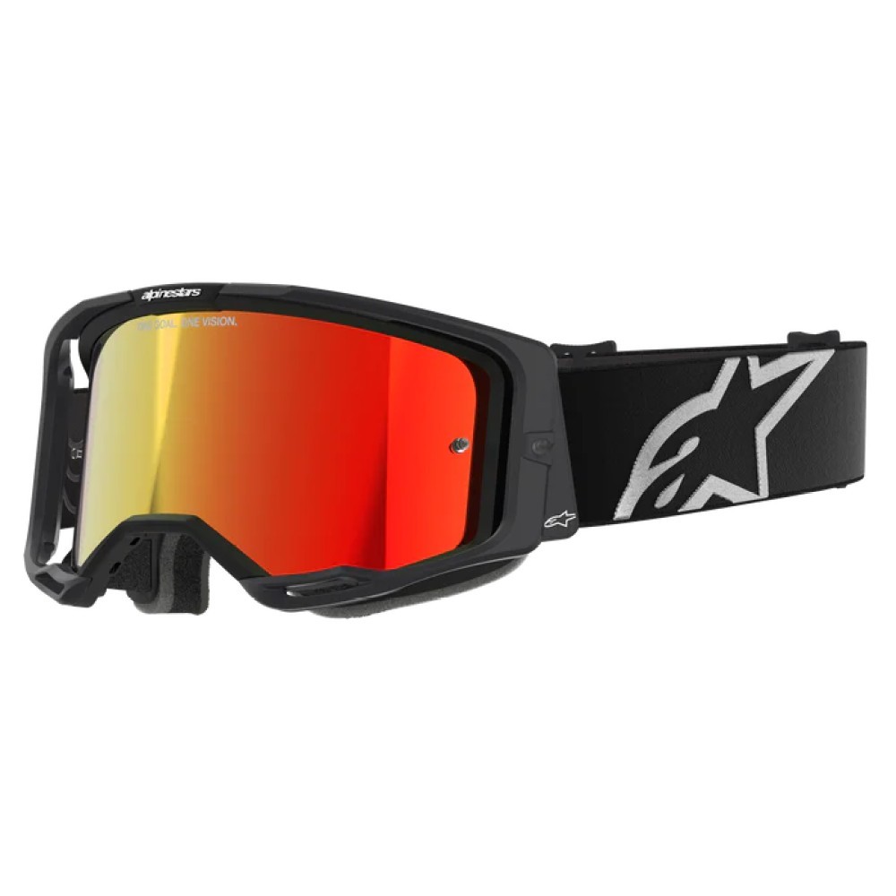 Alpinestars Vision 8 Corp MX Goggles Black Mirror Red
