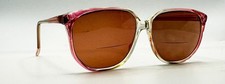 Vintage Modern Optical Vickie Pink Translucent Oval Sunglasses FRAMES ONLY