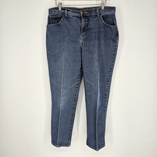 Gloria Vanderbilt Amanda Womens Blue Denim Jeans Sz 12 Skinny Stretch Classic