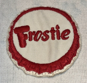 Vintage frosty root beer delivery man uniform patch