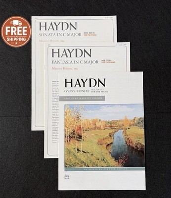 Haydn Piano Sheet Music   Sonata Fantasia Gypsy Rondo   3 Piece Bundle