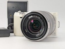 Sony Alpha NEX-5N 16.1MP Digital Camera White SEL1855 [Near MINT SC 959] #2233