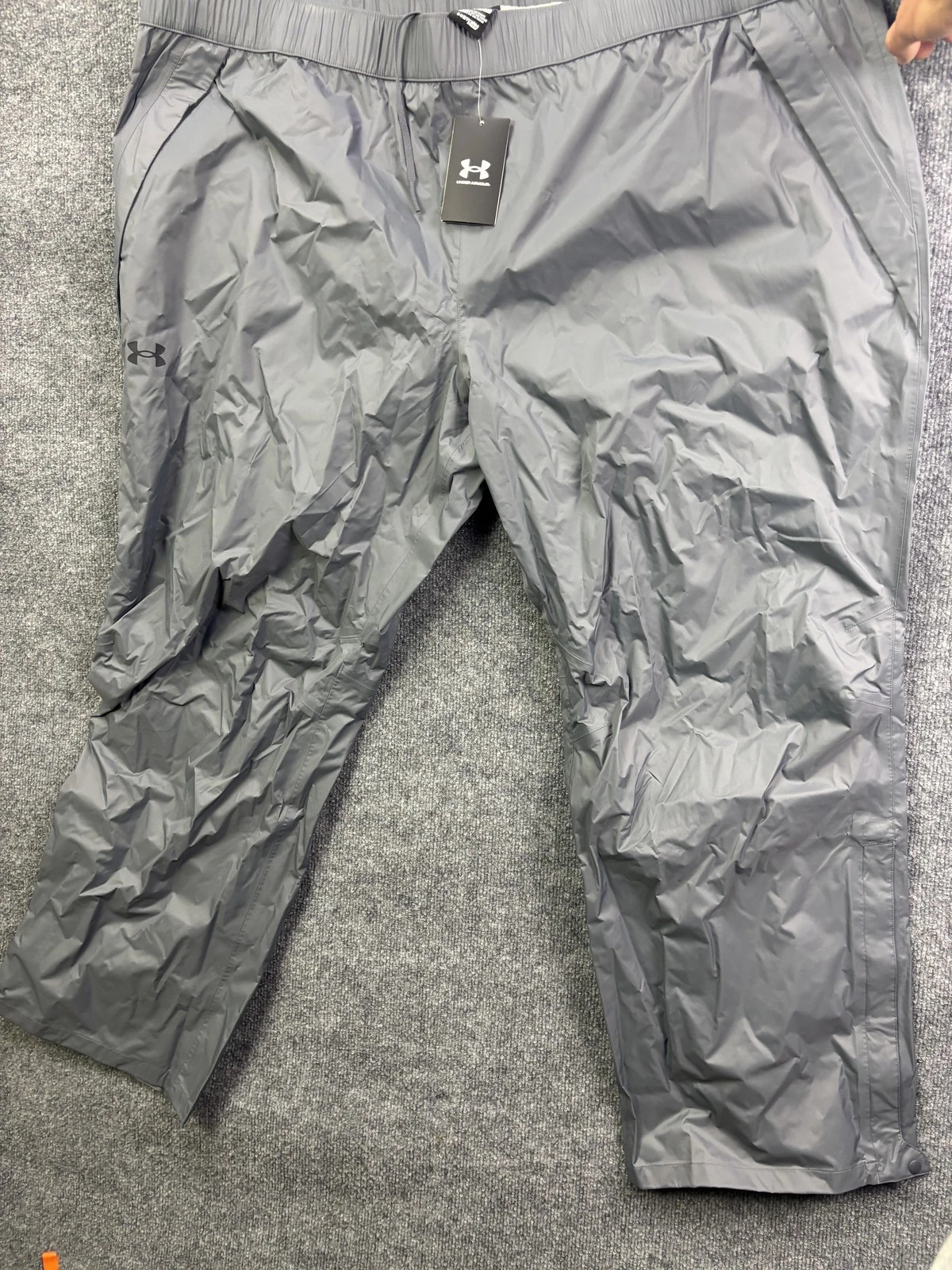 Under Armour Rain Pants Mens 4XL 48x30 Gray Cloudstrike Stormproof Waterproof
Opens in a new window 