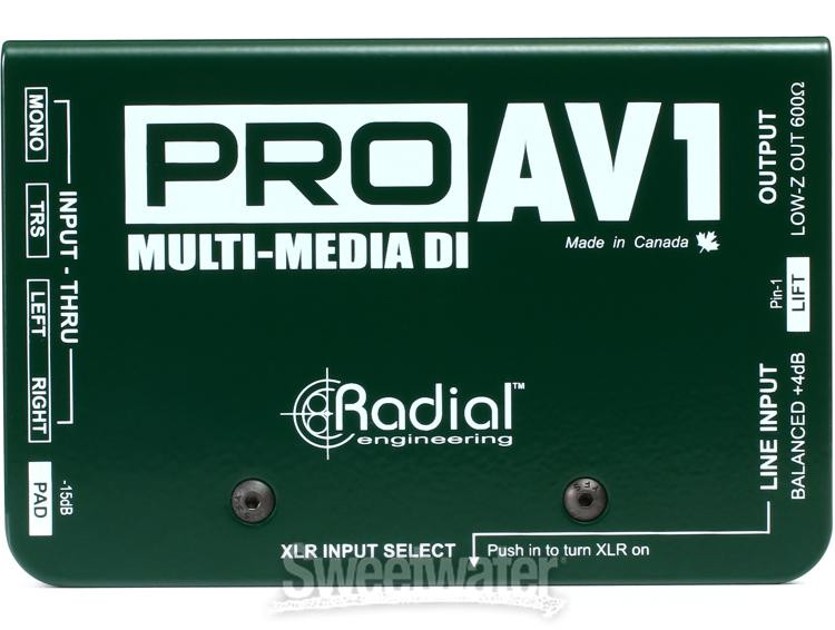 Radial ProAV1 1-channel Passive A/V Direct Box