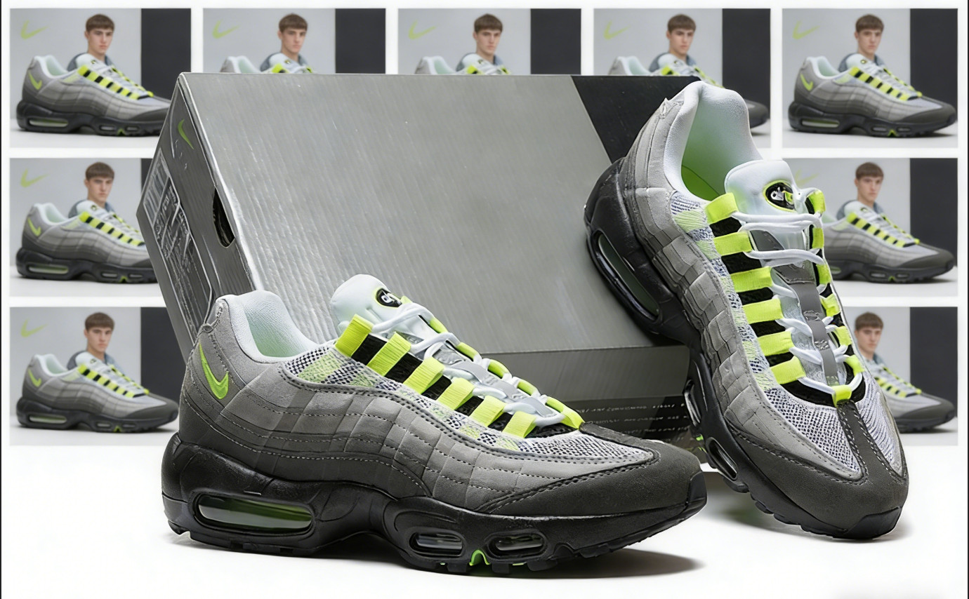 New Nike Air Max 95 OG Neon 2025 HM4740-001 Mens Retro Runni
