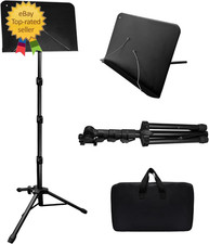 70IN Sheet Music Stand, Tall Music Stand for Sheet Music Height-Adjustable Music