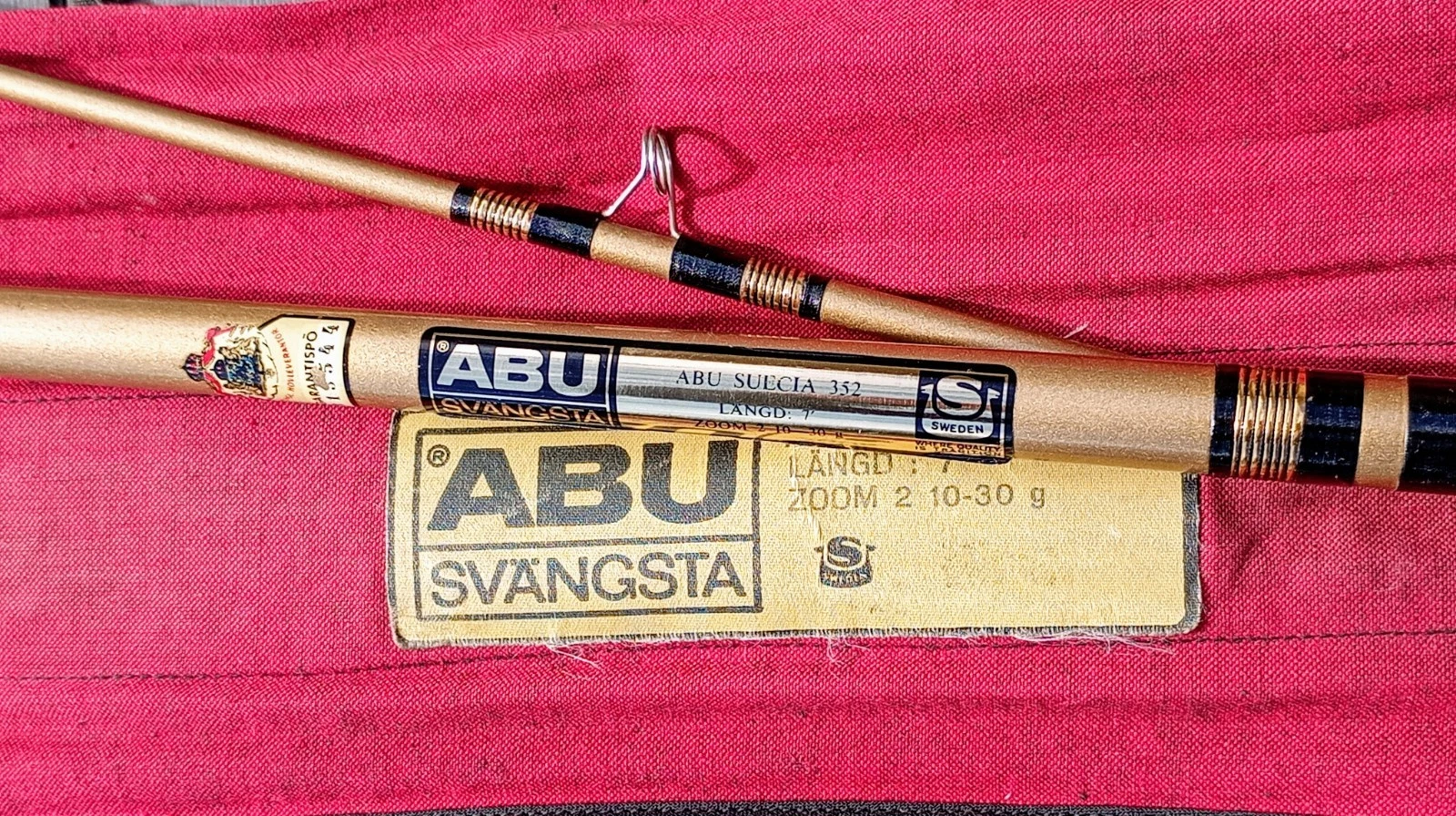 Abu (Svangsta) Suecia 352 7ft Spinning Fishing Rod 10-30g Superb! Perch Zander