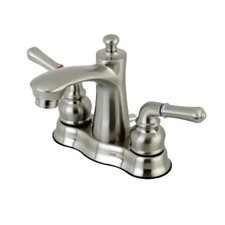 Kingston Brass Naples 1.2 GPM Centerset Bathroom Faucet with Pop-Up