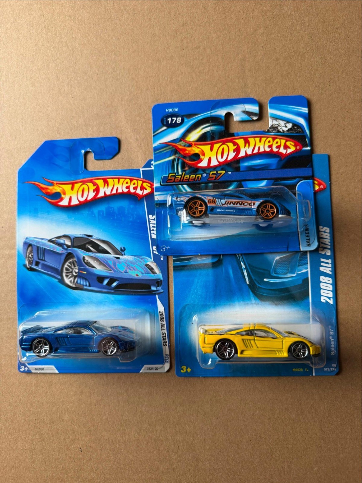 Hot Wheels 2008 All Stars Saleen S7 Lot of 3 A01