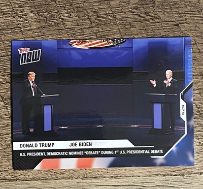 Donald Trump/Joe Biden - 2020 Topps NOW USA Election  Card 1 Debates #1