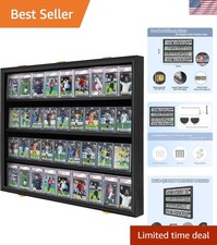 Graded Sports Card Display Case Lockable,Trading Card Collector Wall Display ...
