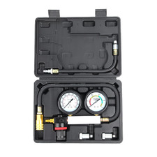 Cylinder Leak Down Tester Kit Dual Gauge Engine Compression Leakage Detector