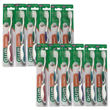 509: GUM Summit Toothbrush Compact Head, Sensitive Bristle Texture - 12 PACK 